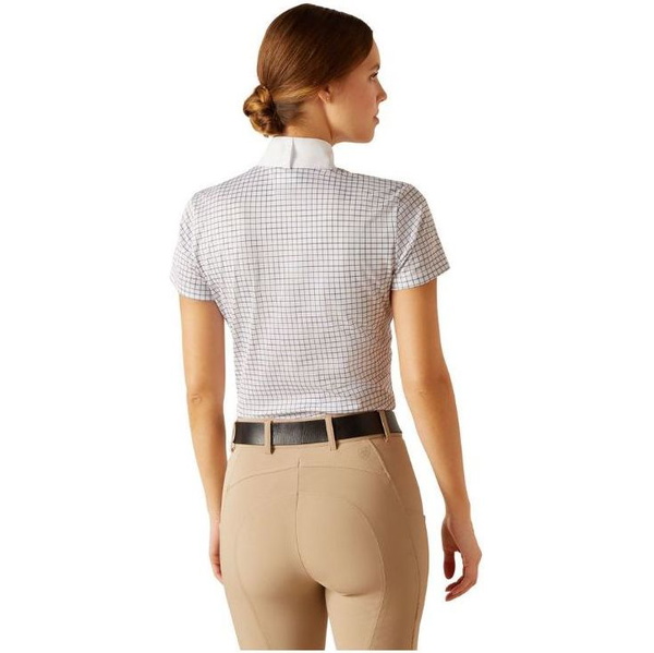 2024 Ariat Damen Aptos Kurz Ärmel Zeigen Hemd 10048830 - Blushing Rose Check
